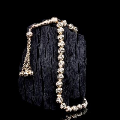 Kalem İşçilikli 14 Ayar Altın Tesbih