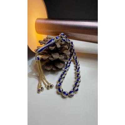 Mine İşlemeli Full Gümüş Tasarım Tespih