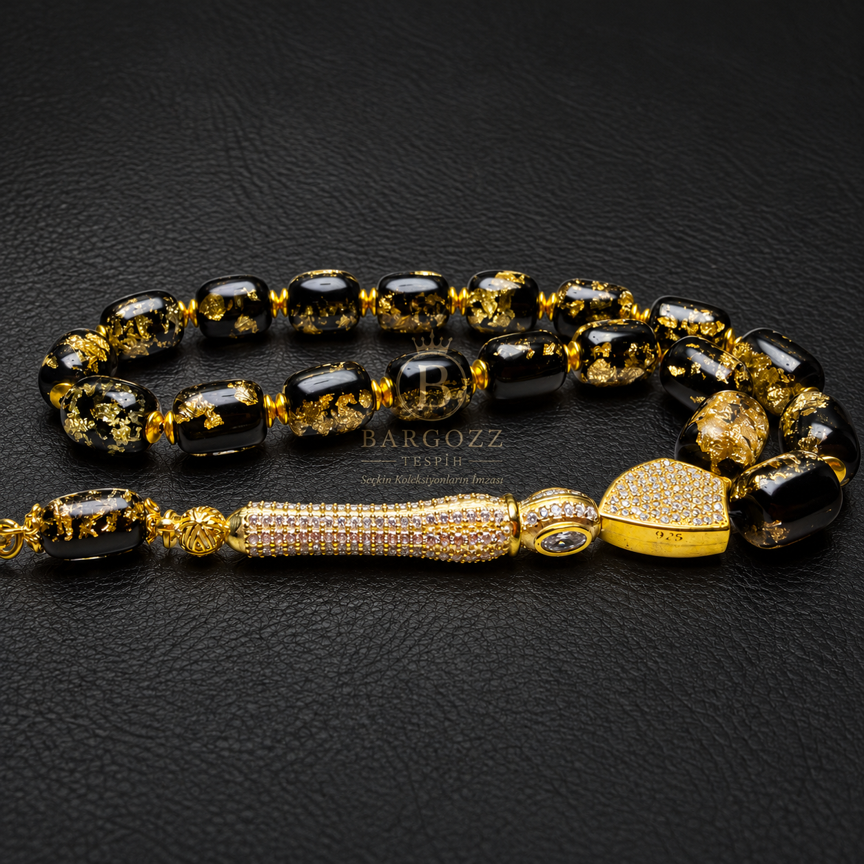 Golden Rosary Özel Tasarım Bilek Boy görsel 3